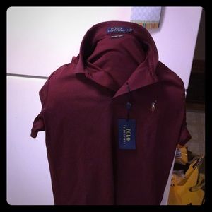 New Polo Ralph Lauren Pima Soft Touch CLS Wine